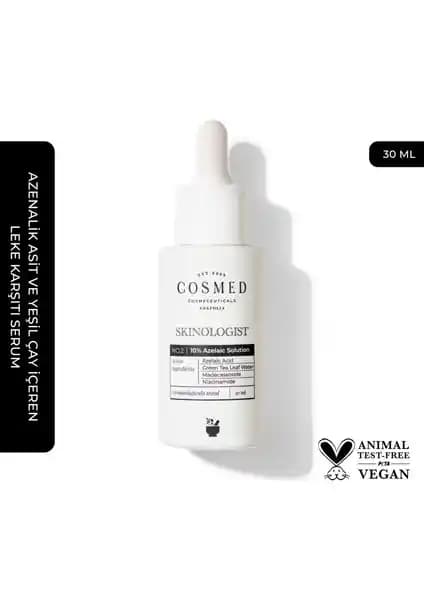 Cosmed 10% Azelaic Solution 30 ml: Hassas Ciltler İçin Etkili Serum Çözümü