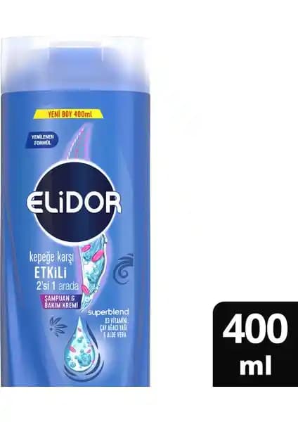 Elidor Superblend Kepeğe Karşı Etkili 2'si 1 Arada Şampuan ve Bakım Kremi İncelemesi