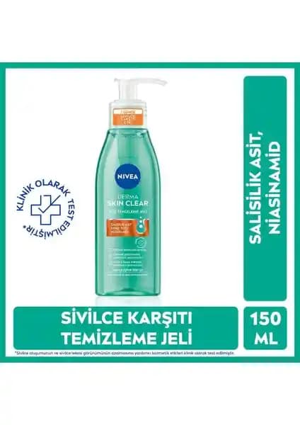 NIVEA Derma Skin Clear: Sivilce Karşıtı Yüz Temizleme Jeli ile Cilt Sağlığına Önem Verin