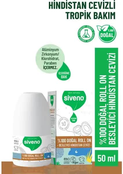 Siveno %100 Doğal Roll-On Hindistan Cevizli Deodorantın Özellikleri ve Faydaları