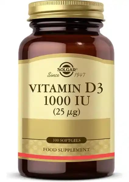 Solgar Vitamin D3 1000 IU: Kış Aylarında Sağlığınızı Destekleyecek Gıda Takviyesi