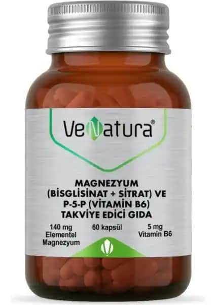 Venatura Magnezyum ve P5P (Vitamin B6) Kapsülleri ile Sağlığınızı Destekleyin