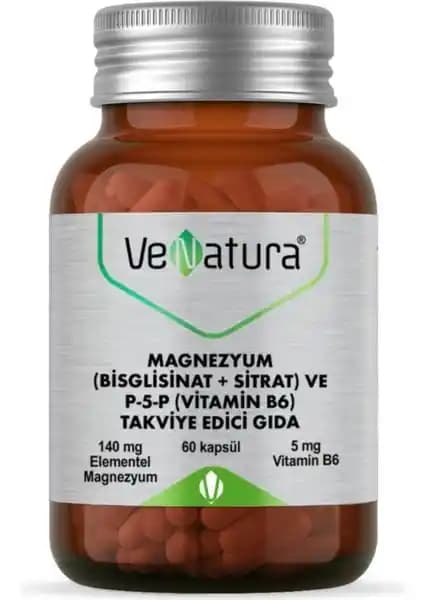 Venatura Magnezyum ve P5P (Vitamin B6) Kapsülleri ile Sağlığınızı Destekleyin