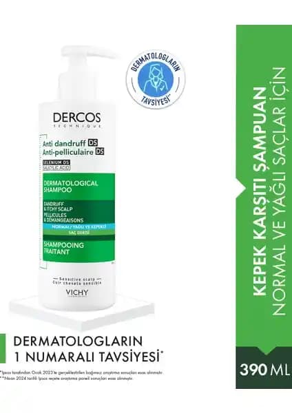Vichy Dercos Şampuan: Yağlı ve Kepekli Saçlar İçin Etkili Bir Çözüm Sunuyor