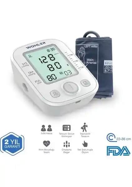 Wohler Üst Koldan Ölçer: Tansiyonunuzu Kolaylıkla İzleyin ve Kontrol Edin