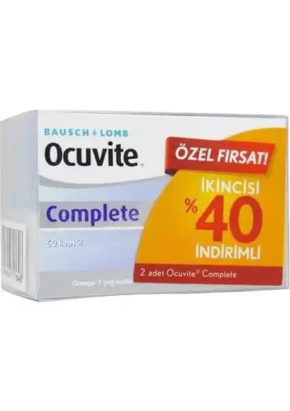 Bausch + Lomb Ocuvite Complete 2'li Paket: Göz Sağlığını Kapsül Formunda Destekleyin