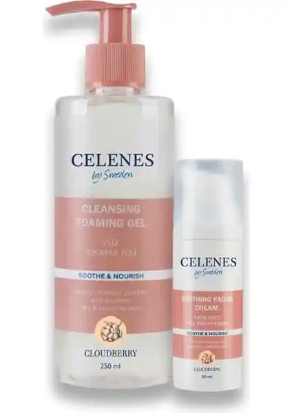 Celenes Cloudberry Yüz Temizleme ve Bakım Seti: Kuru ve Hassas Ciltler İçin Nazik Çözüm