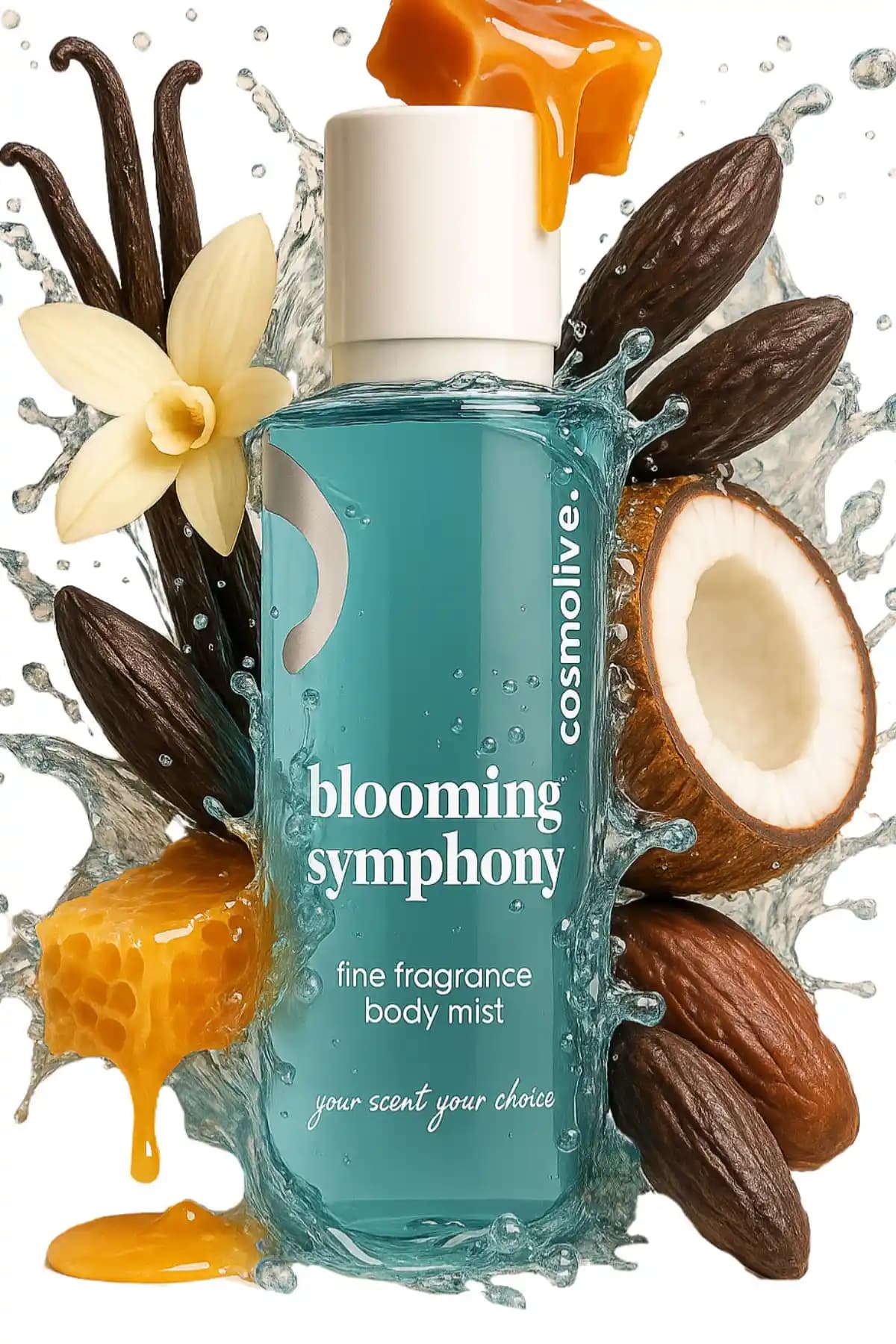 Cosmolive Golden Honey Blooming Symphony Vücut Spreyi | Kalıcı Nemlendirici Koku
