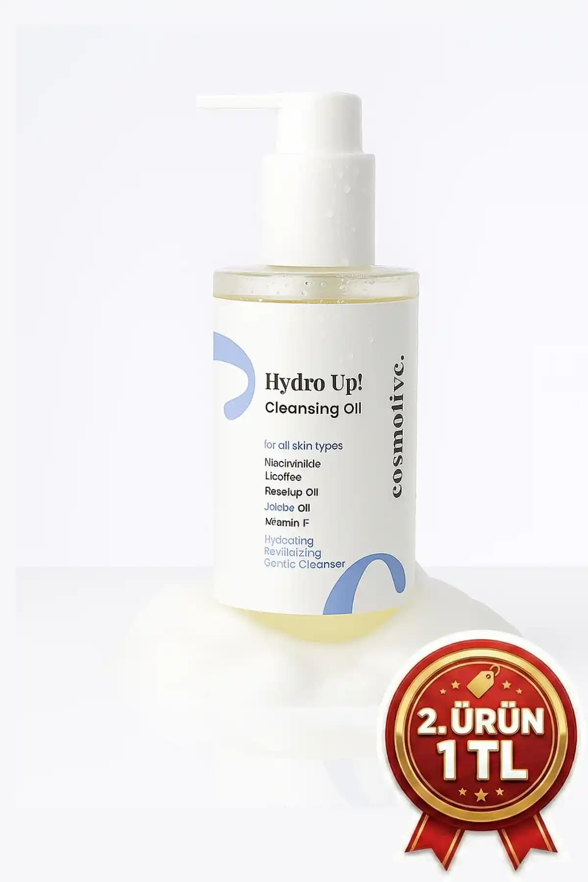 Cosmolive Yüz Temizleme Jeli: Yağ Bazlı Formül ve E Vitamini ile Derinlemesine Cilt Bakımı