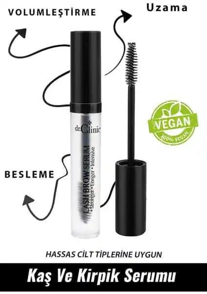 Dr. Clinic Kaş ve Kirpik Serumu 6 ml ile Güçlendirme ve Dolgunluk, Güvenli Uygulama