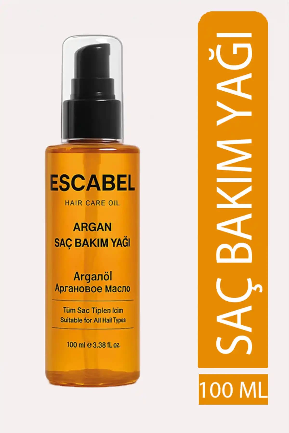 Escabel ARGAN Saç Bakım Yağı 100 ML: Doğal İçeriklerle Saçları Besleyen ve Onaran Ürün