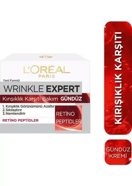 L'Oréal Paris Wrinkle Expert Gündüz Kremi: Kırışıklık Karşıtı ve Nemlendirici Bakım