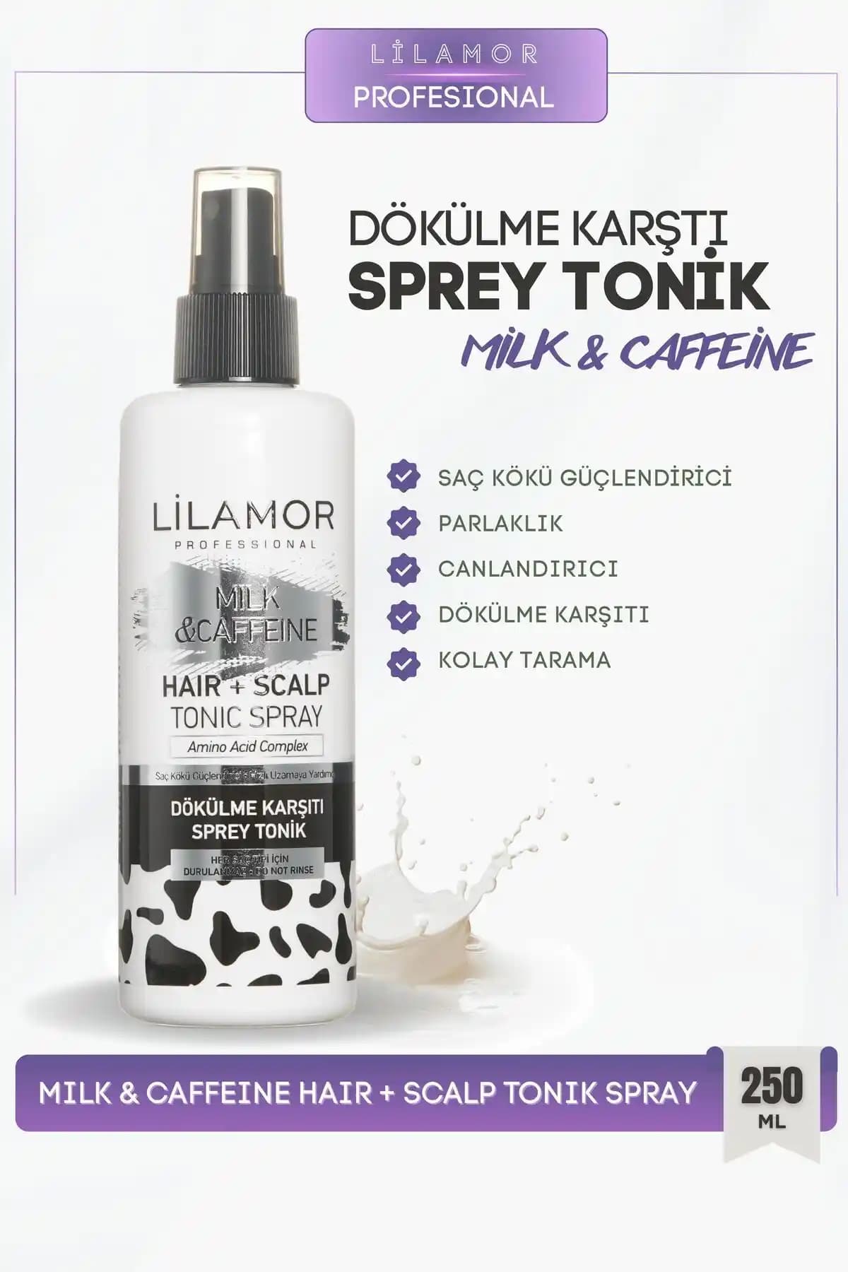 Lilamor Saç Toniği 250 ml - Dökülme Karşıtı ve Hızlı Uzama Desteği