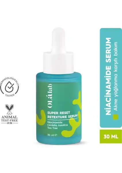 OlaLab Cilt Serumu 30 ml: Yağlı-Karma Cilt İçin Bilim Destekli Bakım ve Ton Dengesi