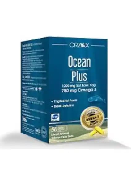 Orzax Ocean Plus 1200 mg Balık Yağı 50 Kapsül ile Kalp ve Beyin Sağlığını Destekleyin