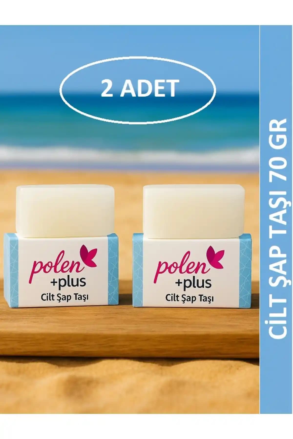 PolenPlus Cilt Şapı Şap Taşı 2 Adet: Doğal ve Etkili Terleme Önleyici Cilt Bakımı