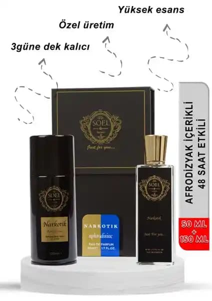 Soel Parfüm Narkotik 50 ml EDP ve Deodorant Seti - Oryantal Kadın Kokusu