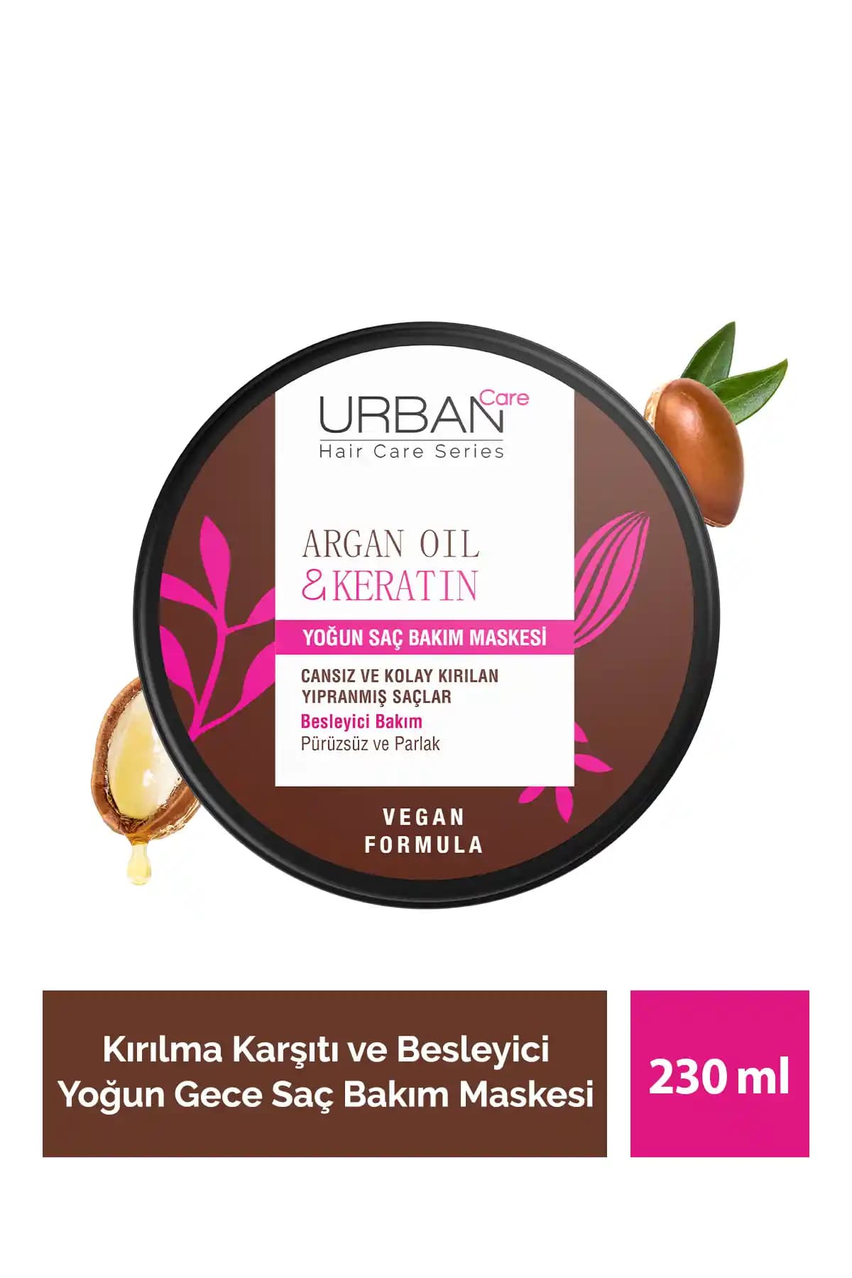 Urban Care Argan Yağı & Keratin Besleyici ve Kırılma Karşıtı Yoğun Saç Bakım Maskesi 230ml