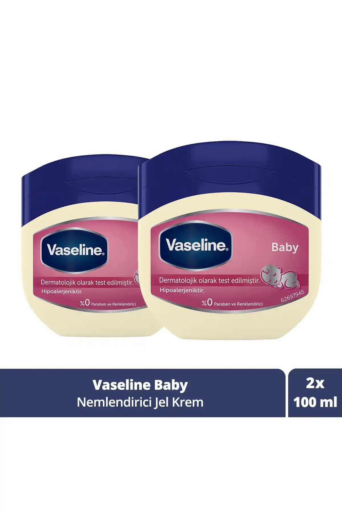 Vaseline Baby Nemlendirici Jel 100 ml x 2: Derinlemesine Nemlendirme ve Hassas Cilt Bakımı