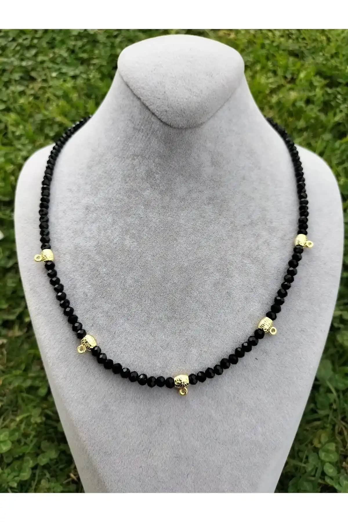 Arjew 5’li Altın Takmaya Uygun Kristal Kolye Seti Zarif ve Dayanıklı Tasarım