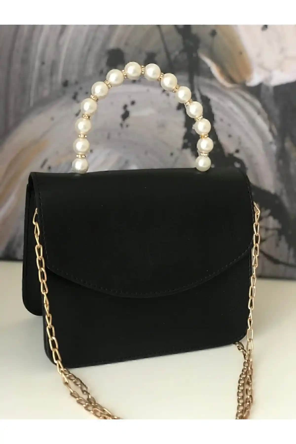 ASNUR BUTİK Kadın Siyah Incili ve Zincirli Omuz ve El Çanta Ürün Özellikleri ve Kullanım Alanları