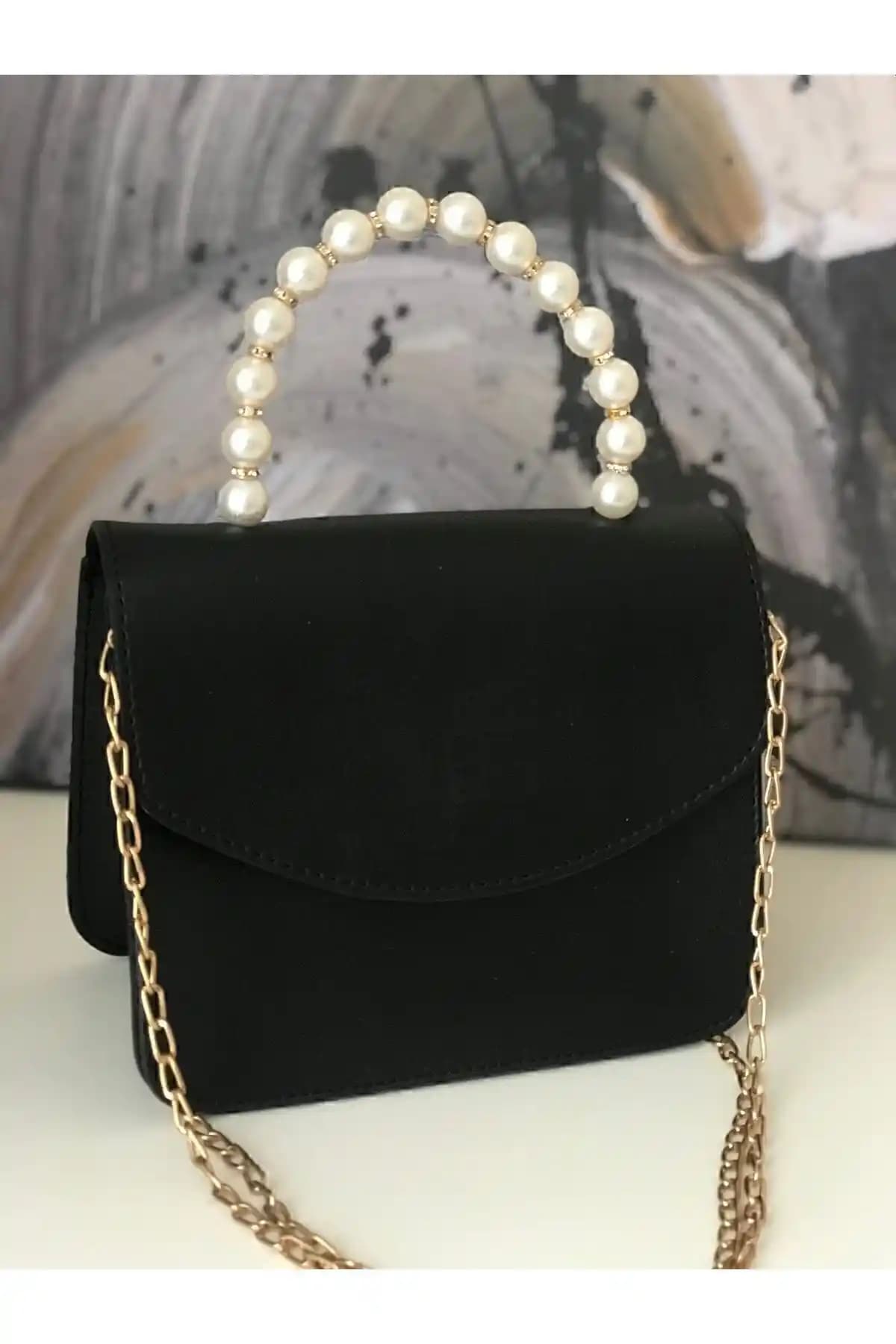 ASNUR BUTİK Kadın Siyah Incili ve Zincirli Omuz ve El Çanta Ürün Özellikleri ve Kullanım Alanları