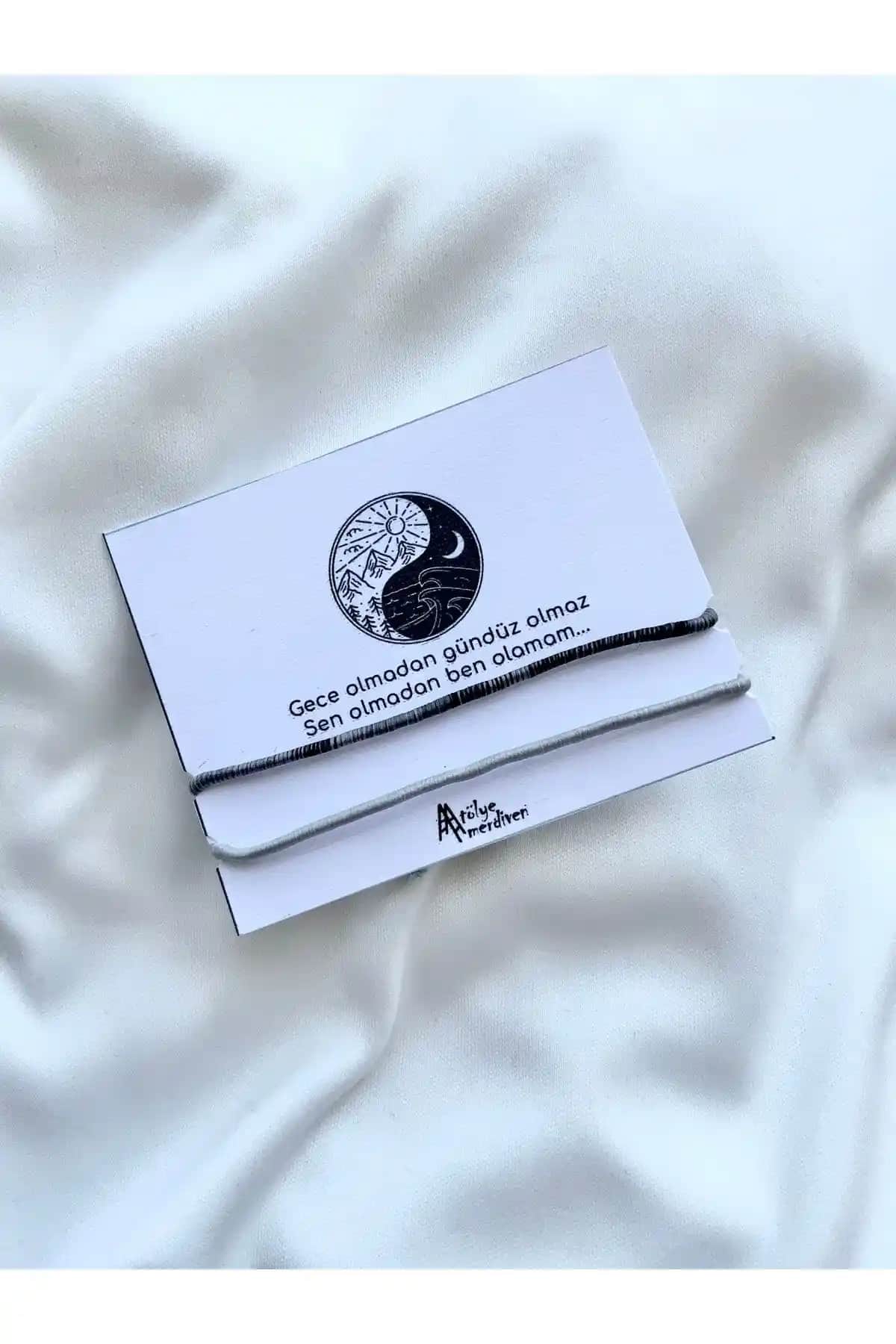 Atölye Merdiven Çift Bileklik Seti Doğal Taş ve Akrilik Malzeme ile Şık ve Anlamlı Tasarım