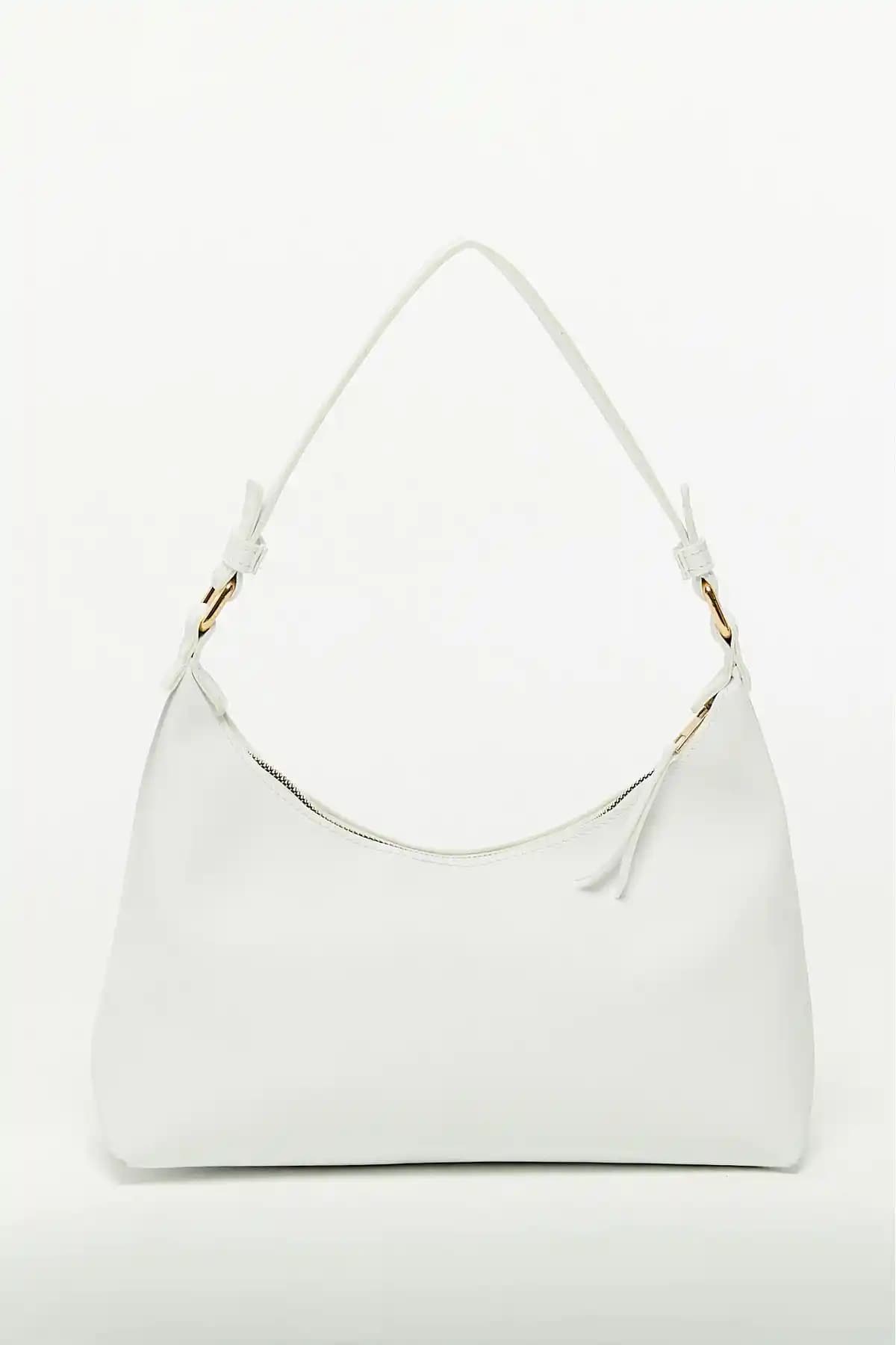 Bag&More Beyaz Siyah El ve Omuz Çanta Günlük Kullanım İçin Şık ve Pratik Seçenek