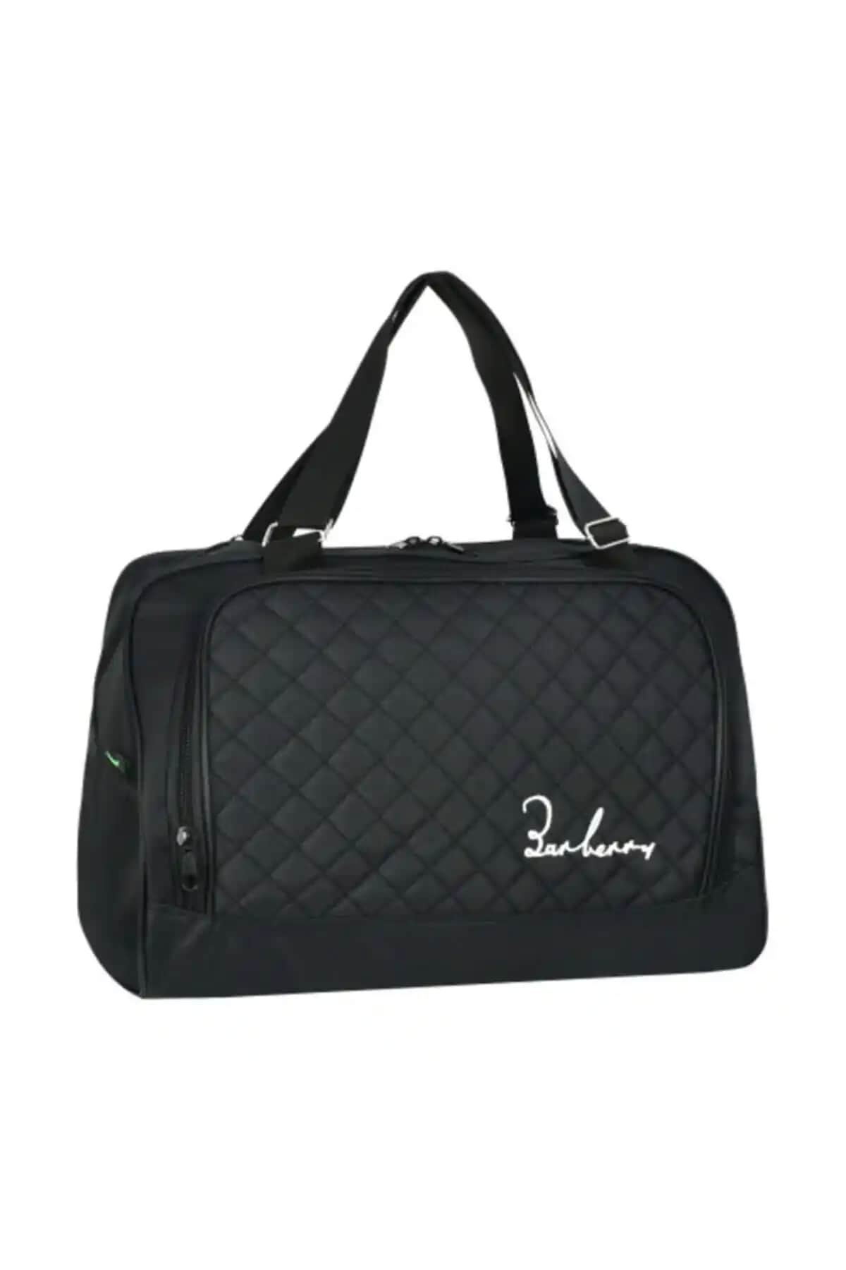 Barberri Kadın Siyah Spor Seyahat El Valizi: Şıklık ve İşlevsellik Bir Arada