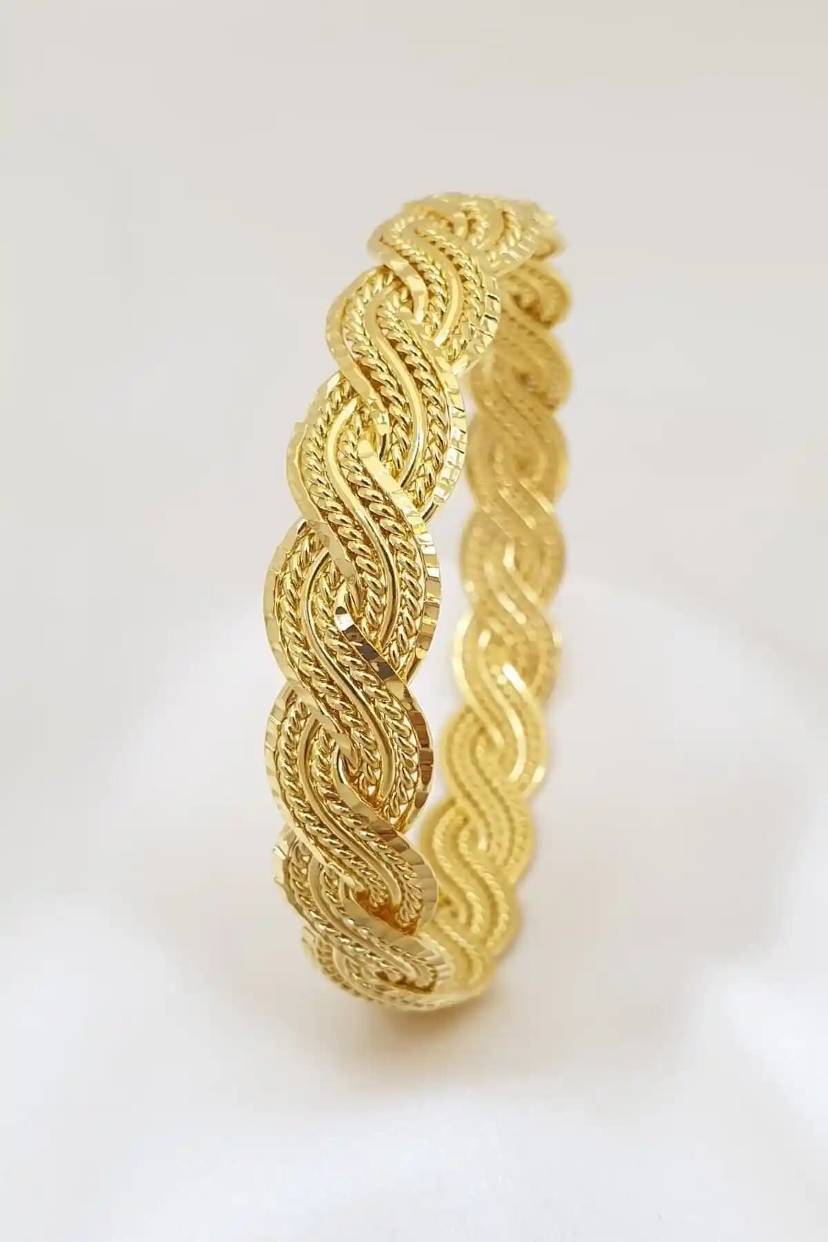 Bijoux Gold 22 Ayar Altın Kaplama Sarmaşık Örgü Bilezik Tasarımı ve Kullanım İpuçları