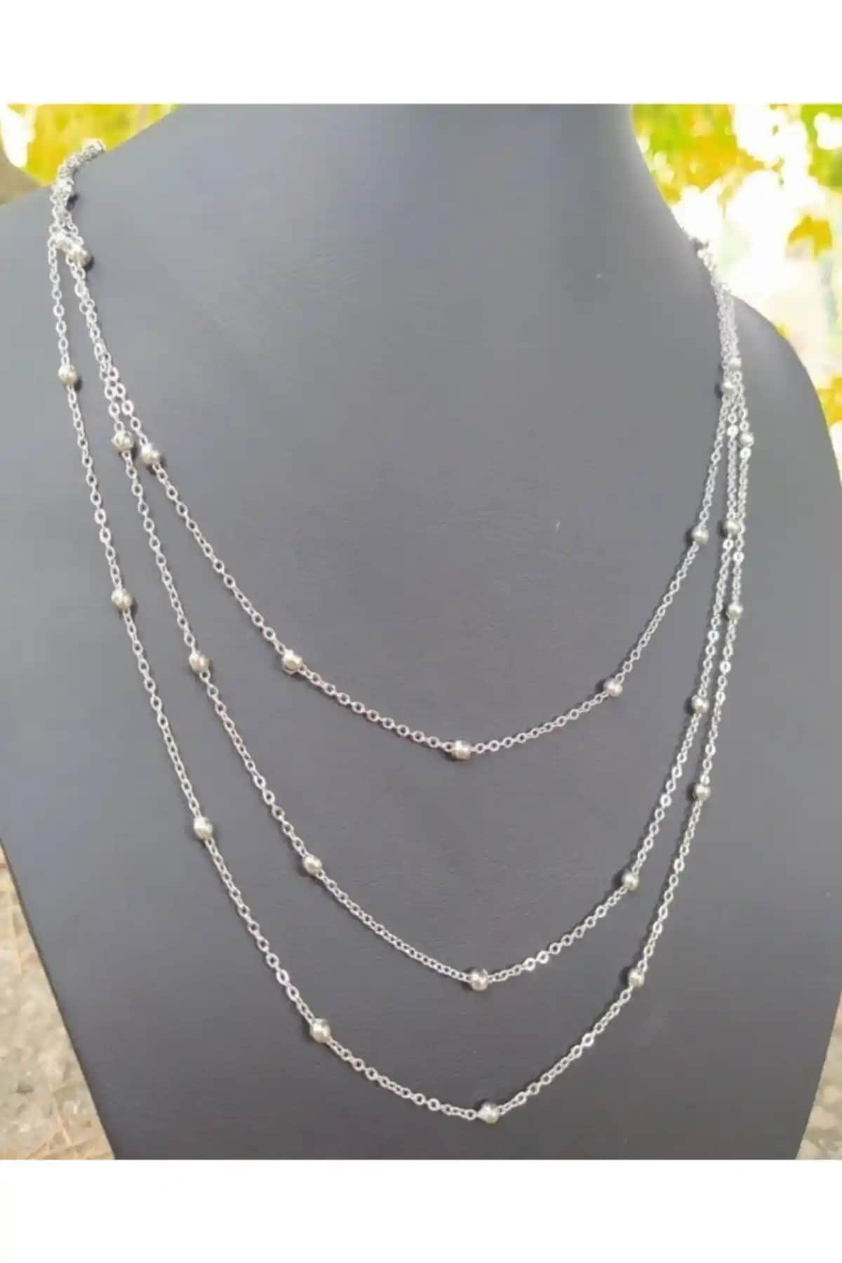 Canlisepet Top Zincir 3'lü Kolye Modern ve Şık Tasarımıyla Dayanıklı Aksesuar