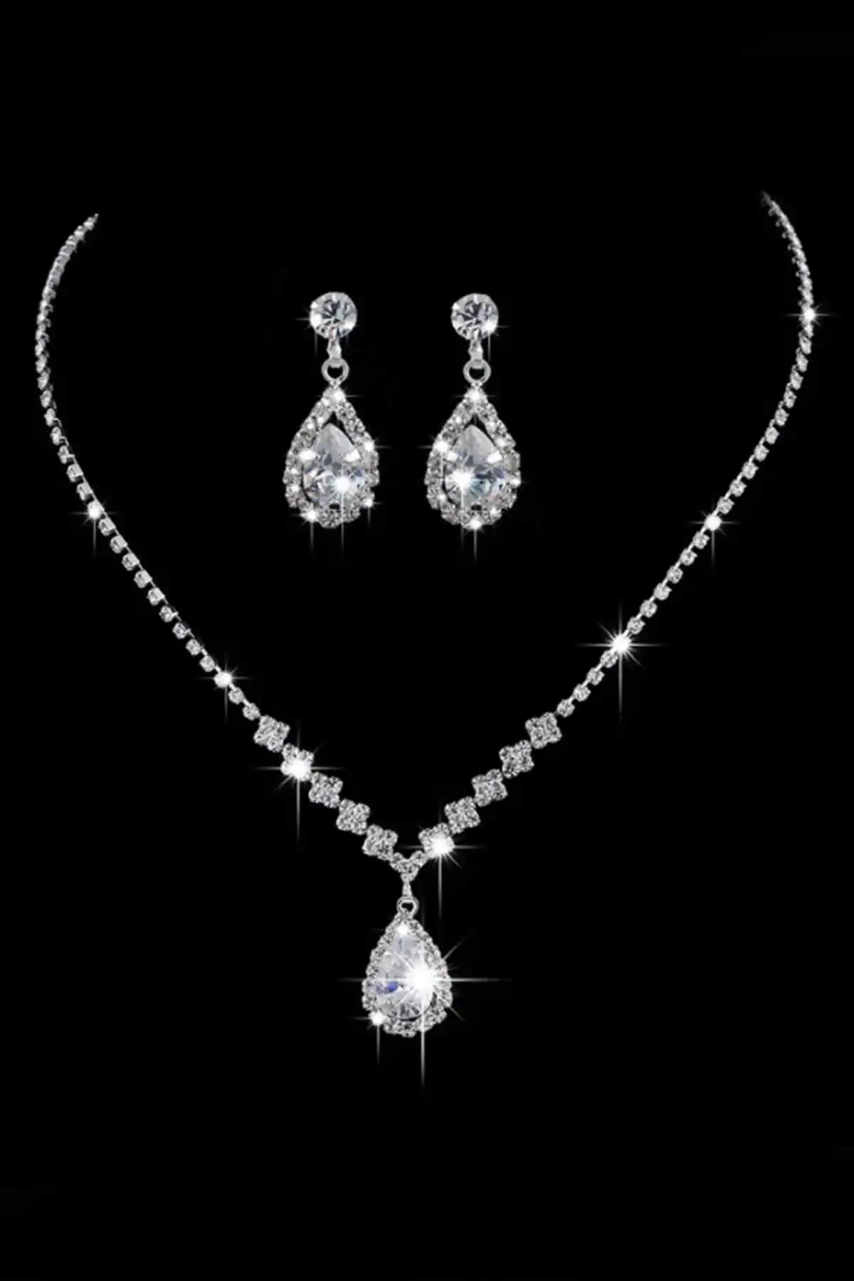 Chavin Düğün Nişan Kına Takı Seti: Zarif ve Parlak Tasarım ve Kalite Özellikleri