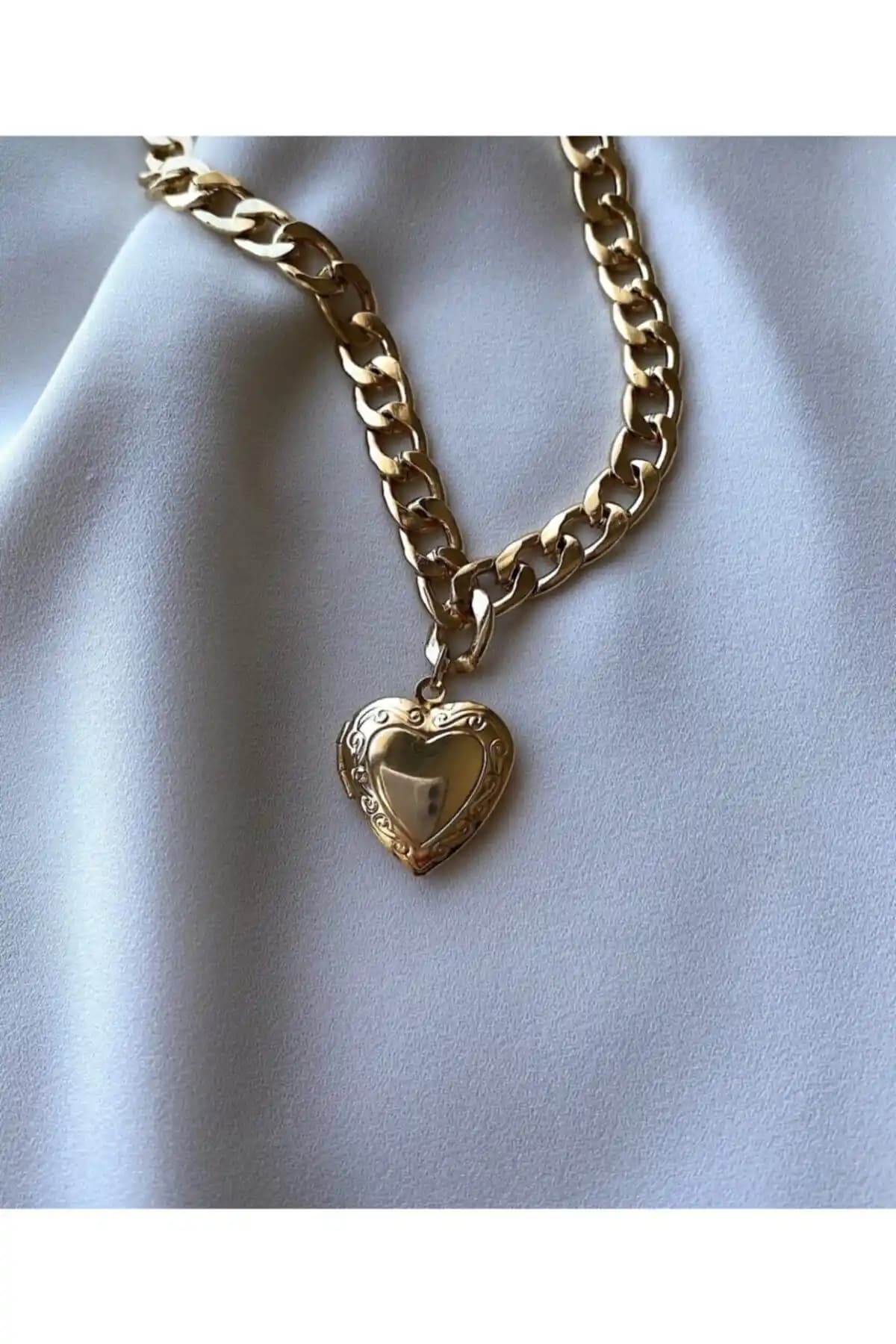 Claritas Takı Kadın Altın Kaplama Kalp Kolye | Zarif ve Şık Takı Seçenekleri