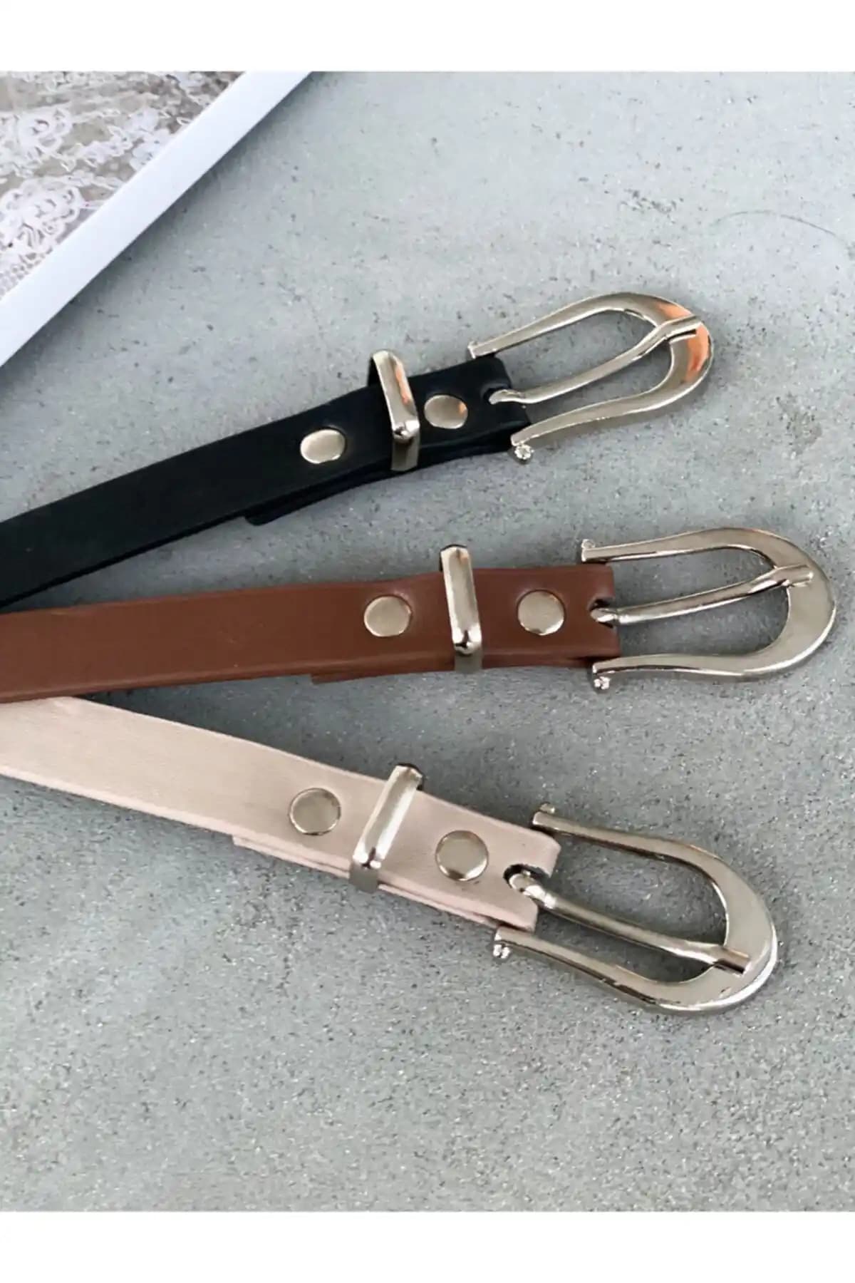 Coaksco Basic 3'lü Kemer Seti Şıklık ve Kullanım Kolaylığı Sunan Modern Aksesuar