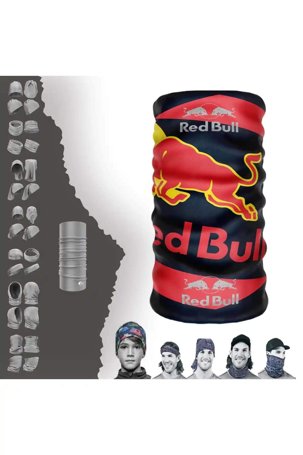 DeBuff Collar Redbull Buff Baf Çok Yönlü Spor ve Günlük Kullanım Boyunluk Bandanası