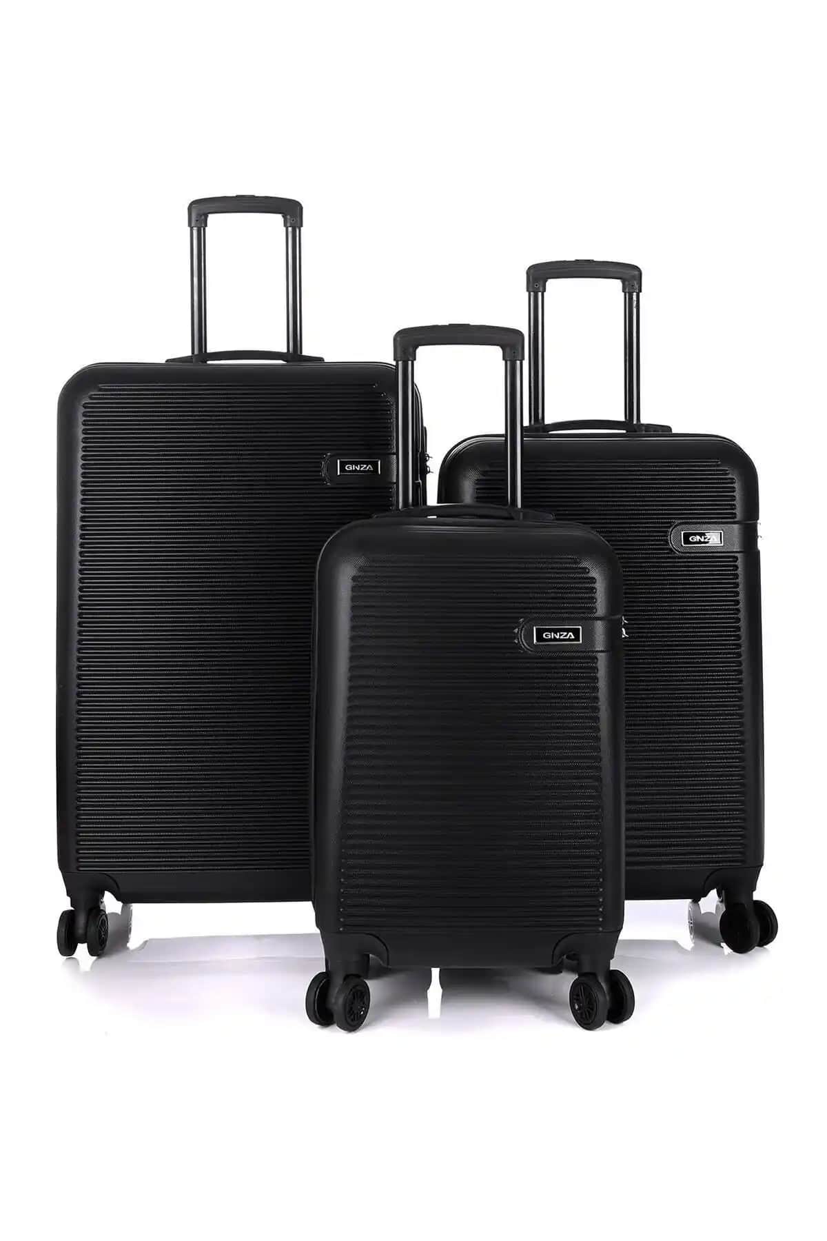 DERİEND 3000 Unisex 3'lü Valiz Seti: Hafif, Güvenli ve Şık Seyahat Çözümü