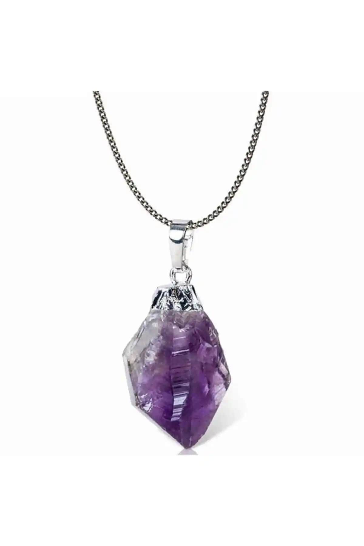 Doğal Ametist Taşı Kolye: Enerji ve Zarafetin Benzersiz Buluşması