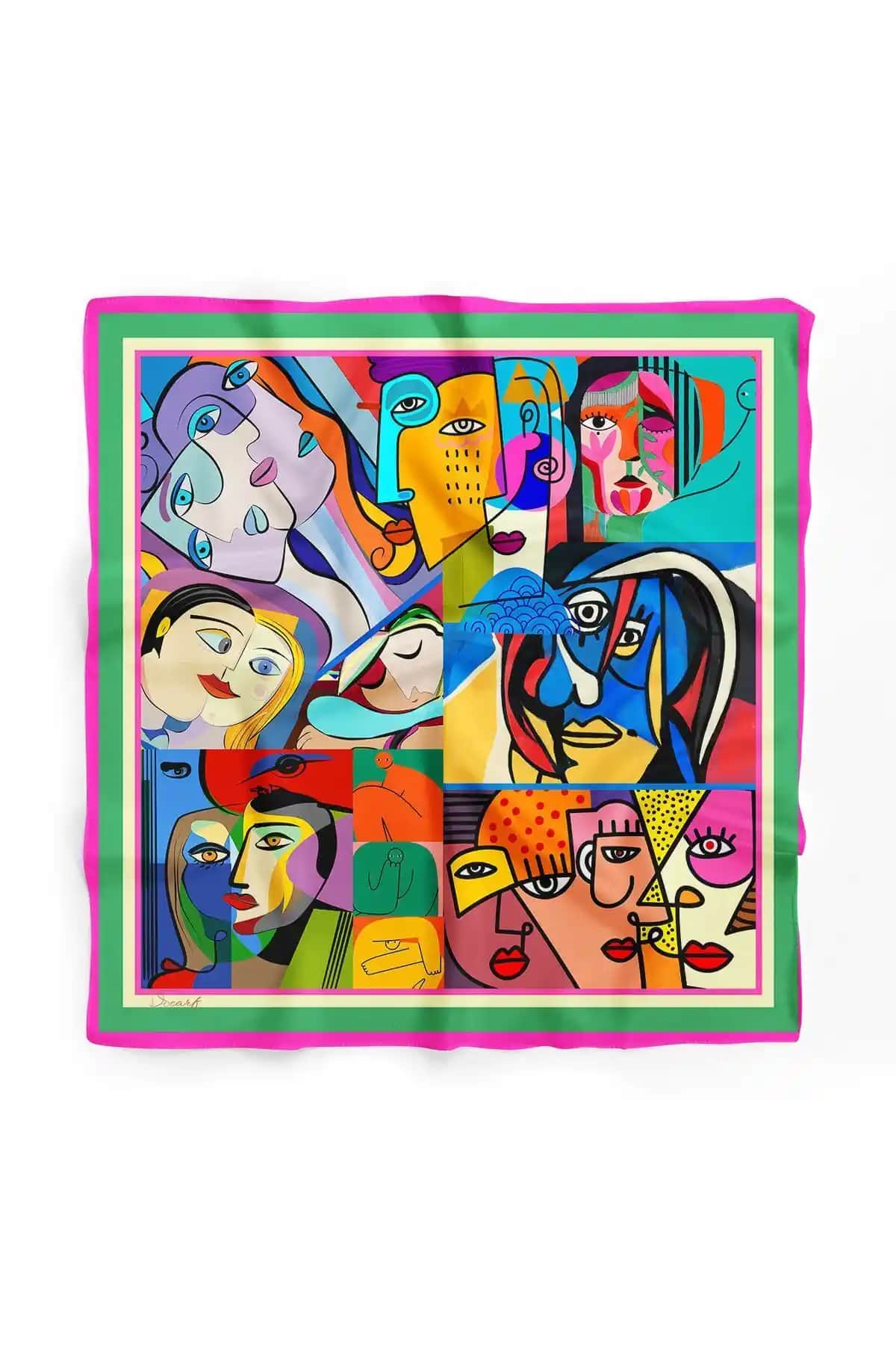 DSCARF Picasso Fular: Modern Tasarım ve Çok Renkli Şıklık ile Öne Çıkıyor