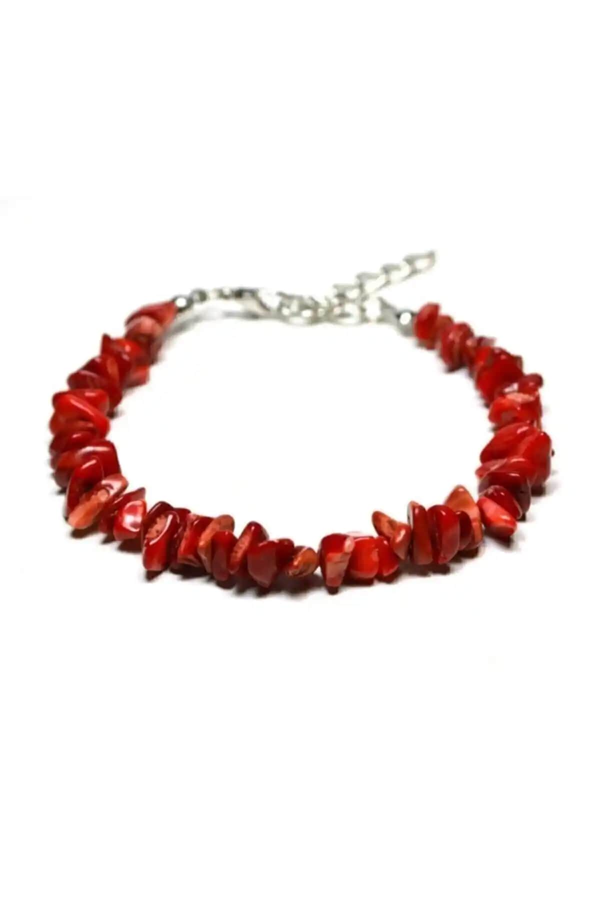 El İşçiliği Mercan Kırık Doğaltaş Bileklikleri ile Zarif ve Doğal Tarzı Yansıtın