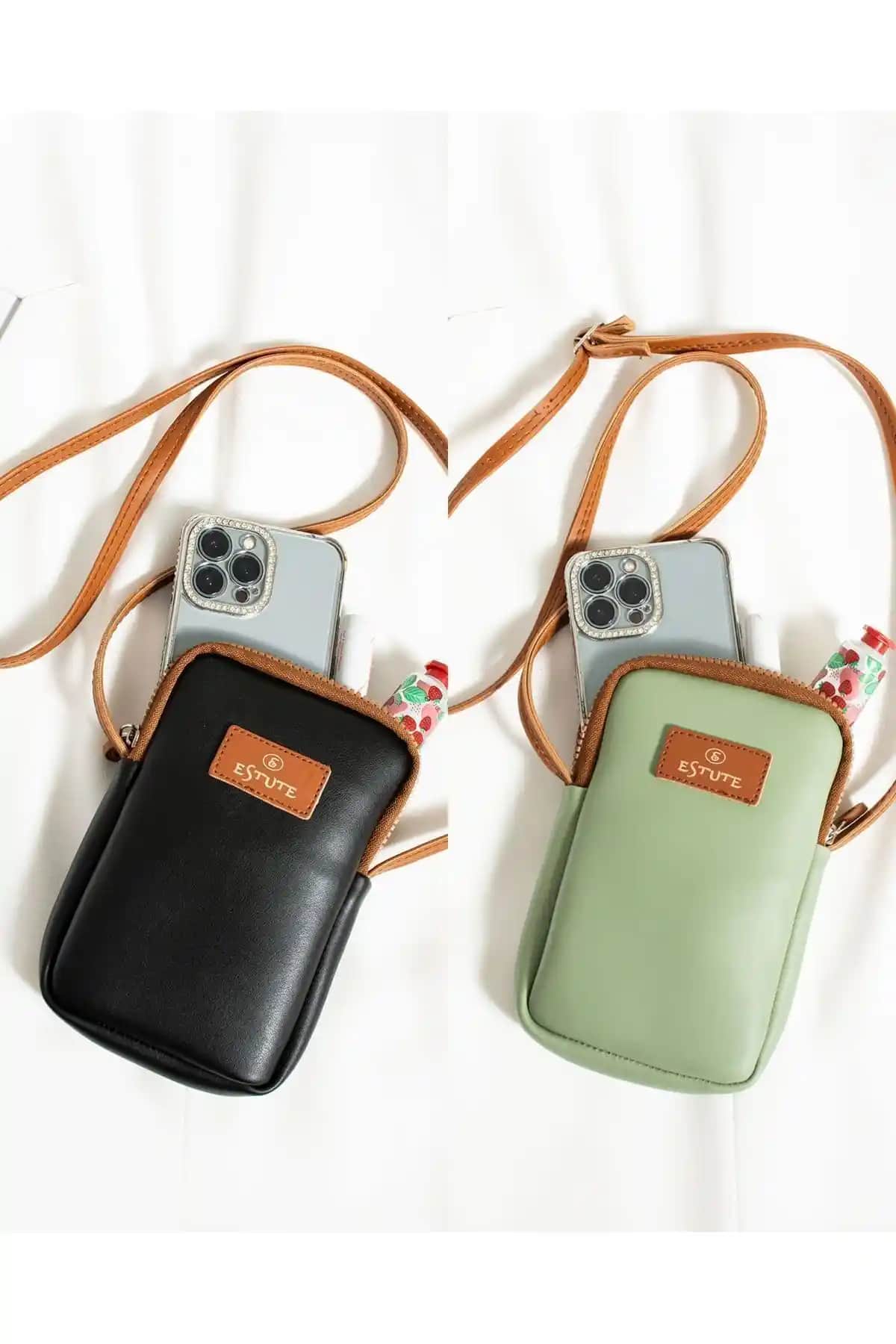 ESTUTE ve Pierre Cardin kadın ve unisex çanta karşılaştırması 2024