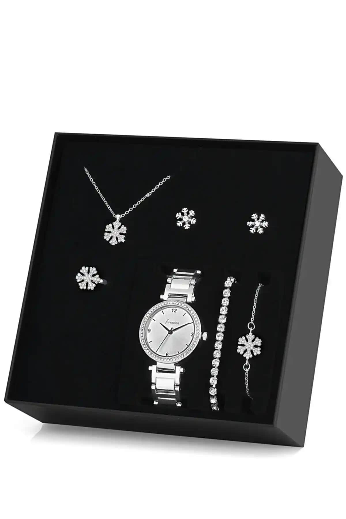 Forentina Beyaz Kar Tanesi Takı Seti: Zarif ve Anlamlı Takı Koleksiyonu
