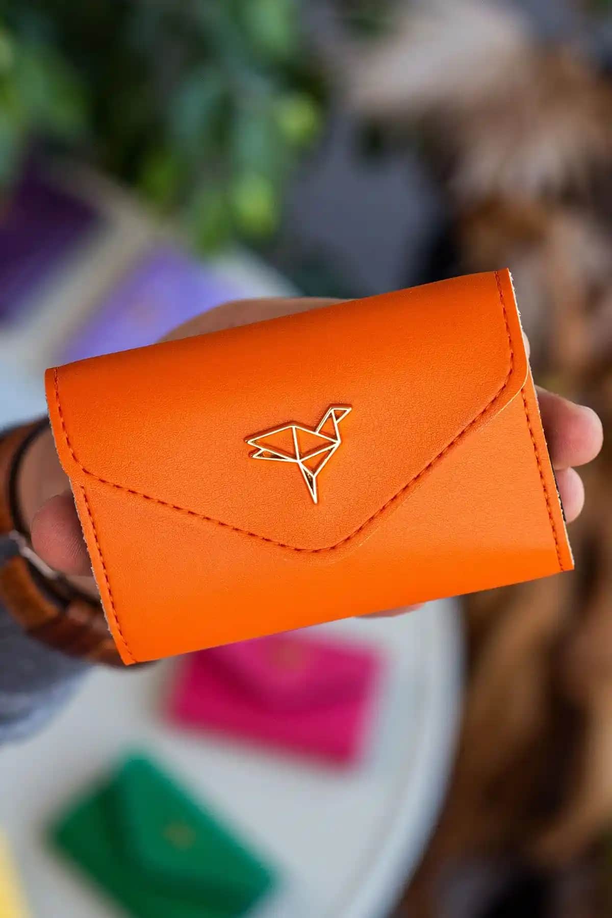 Garbalia Lviv Vegan Deri Akordiyon Kadın Cüzdanı Şık ve Pratik Tasarım