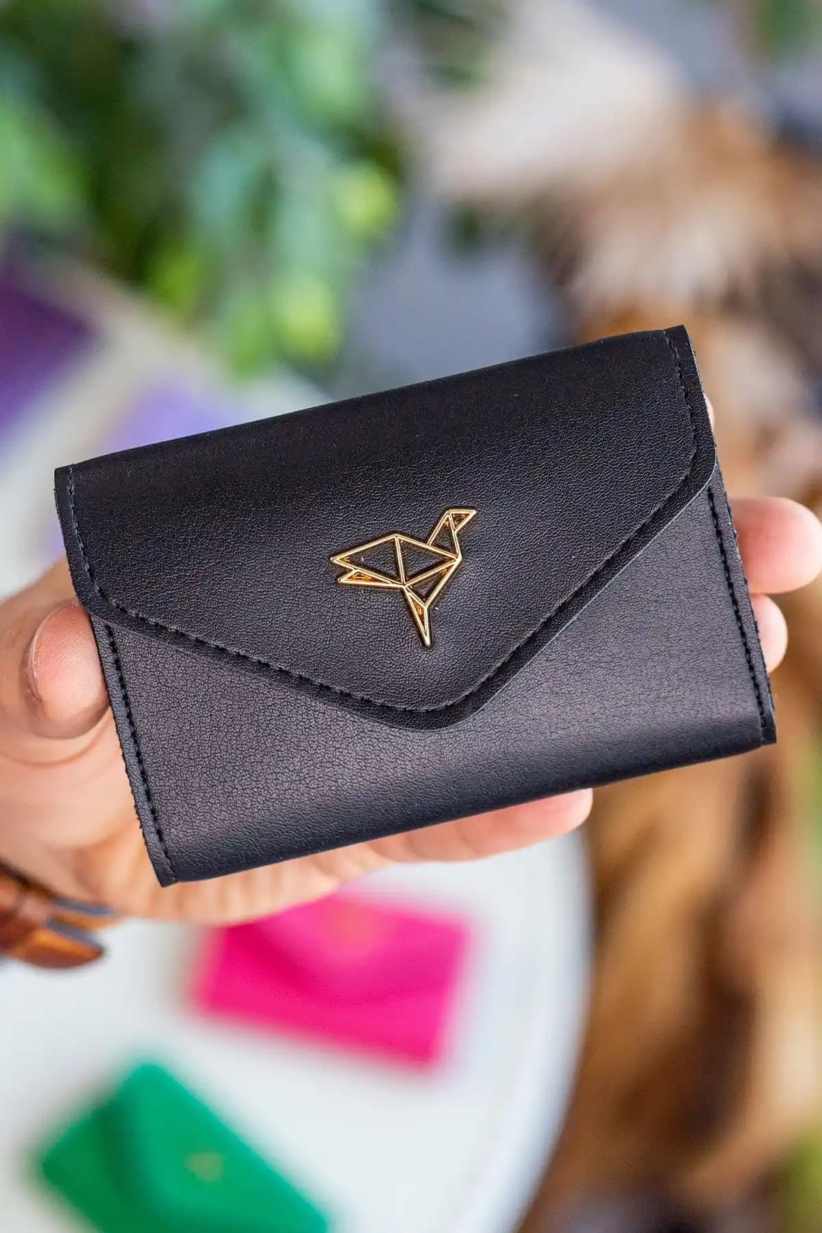 Garbalia Lviv Vegan Deri Akordiyon Kadın Kartlık Şık ve Dayanıklı Tasarım