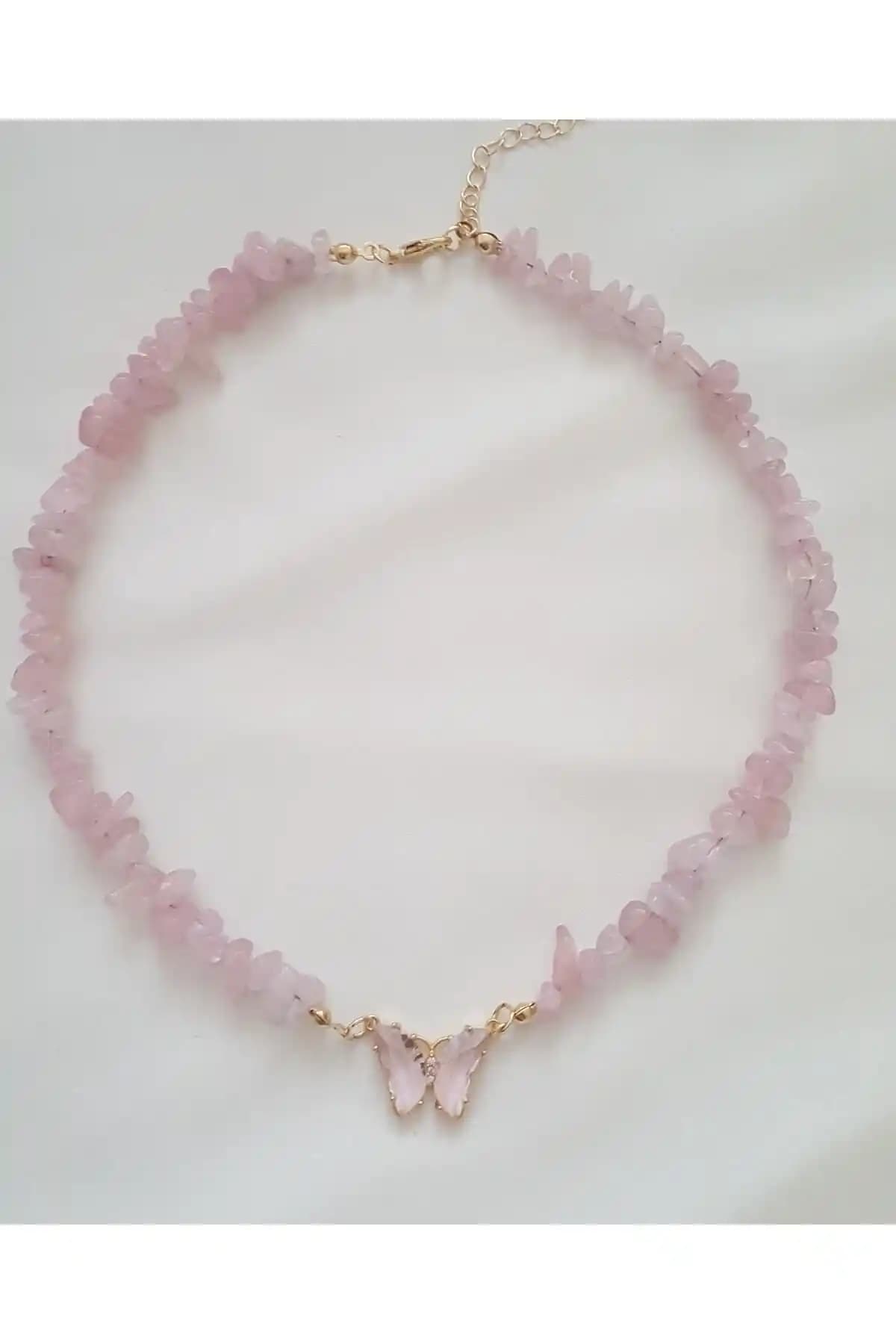 Genel Markalar Cam Kelebekli Pembe Kuvars Doğal Kırık Taş Kolye Özellikleri ve Kullanım İpuçları