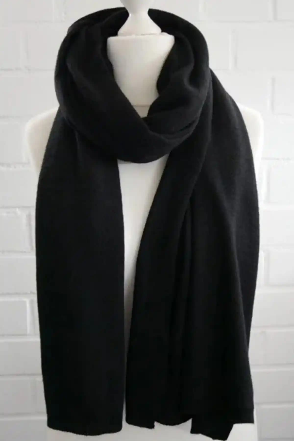 Genel Markalar Uniseks Siyah Polar Atkı Şal Kaşkol: Dayanıklı ve Şık Kış Aksesuarı