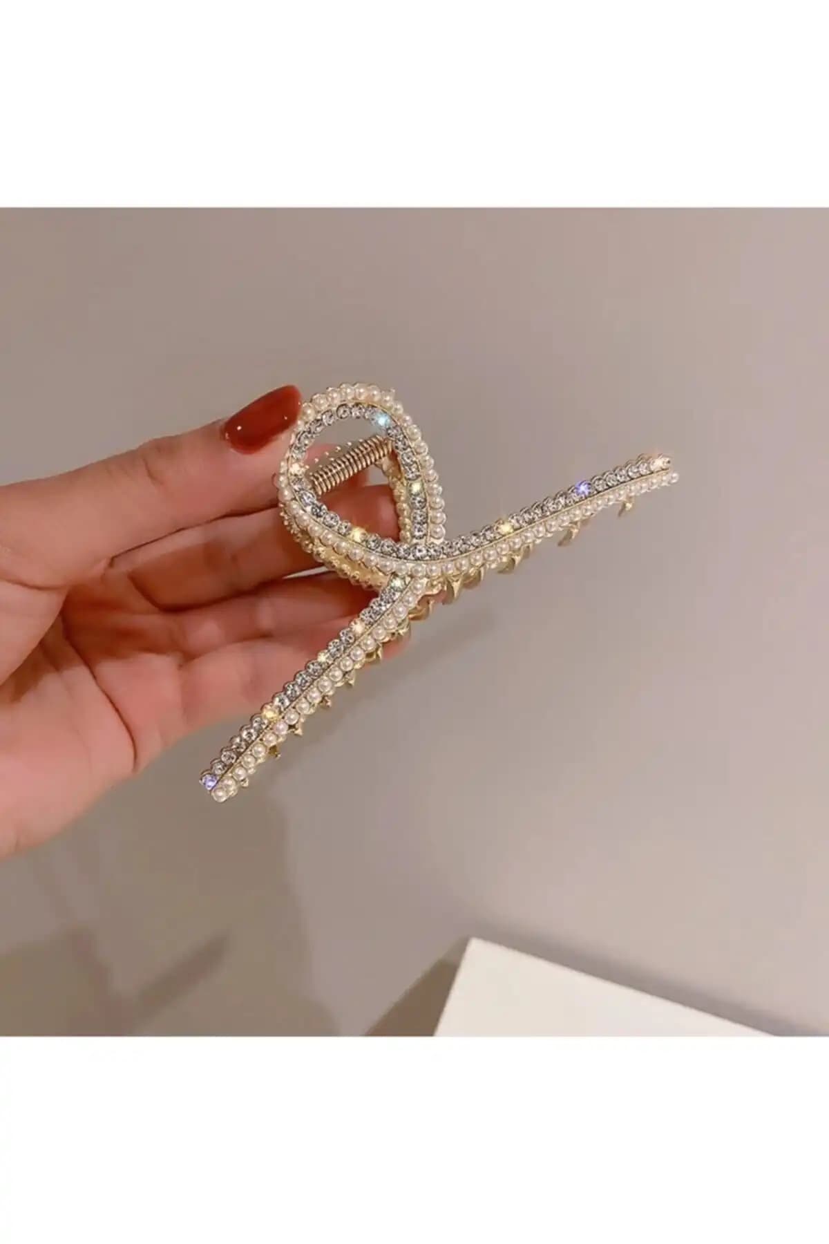 Gülpeşe Kadın Büyük Boy Gold Metal Mandal Toka ve Kristal Taşlı Model Karşılaştırması 2