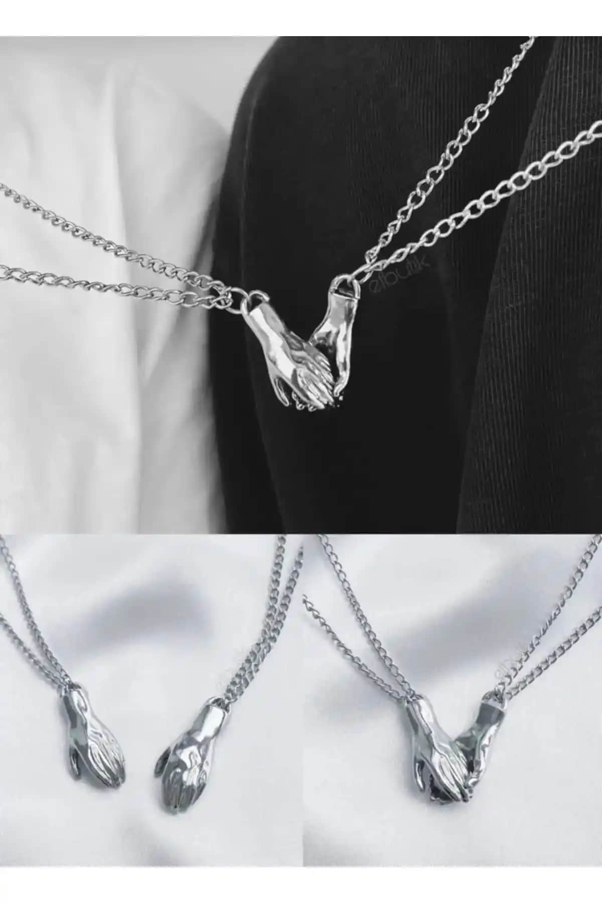 İYİ MODA Birleşen El Mıknatıslı Sevgili Kolyesi: Anlamlı ve Şık Hediye Seçeneği