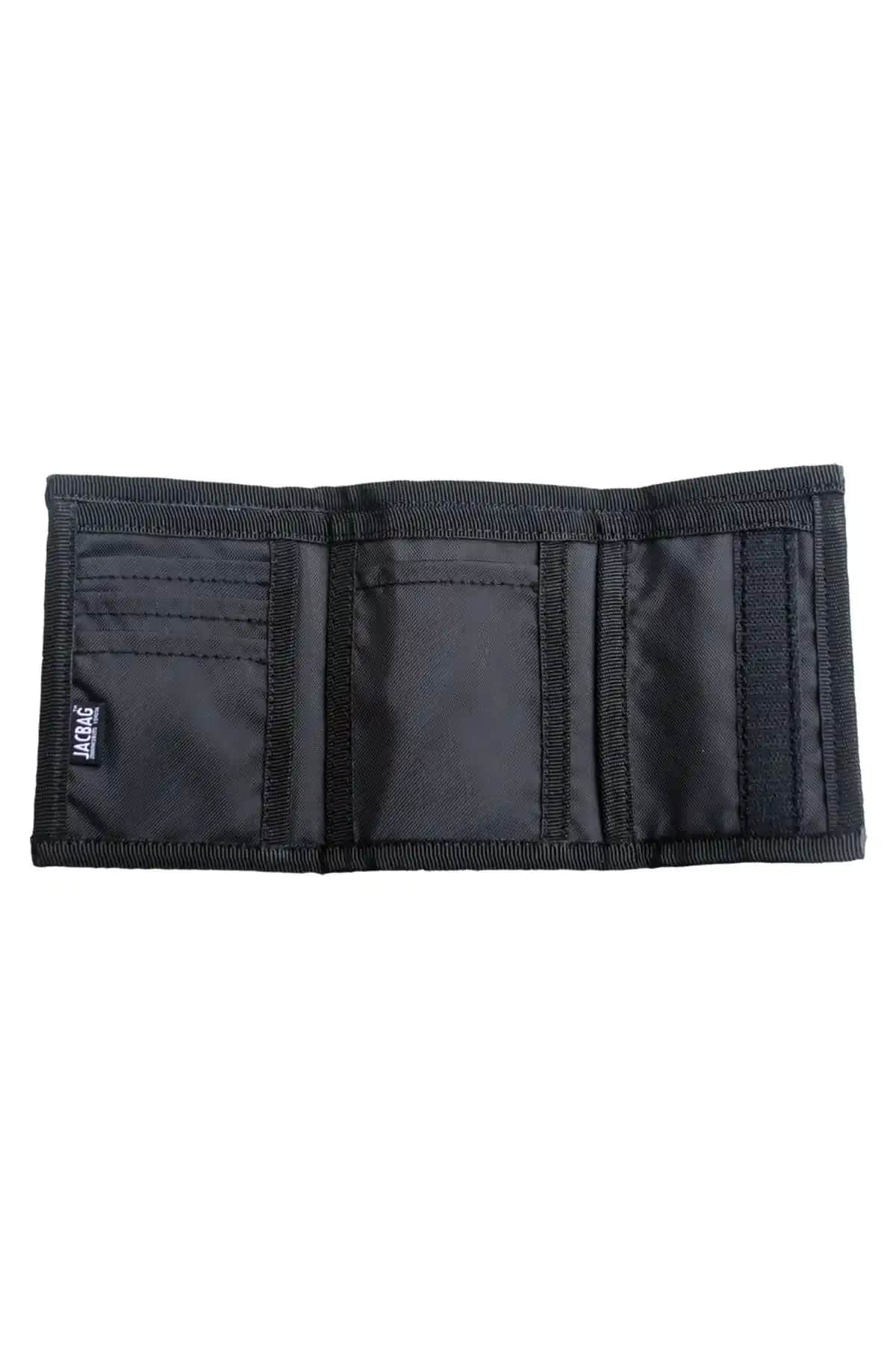 Jacbag Siyah Deri Cırtlı Cüzdan: Şık ve İşlevsel Günlük Kullanım İçin Uygun