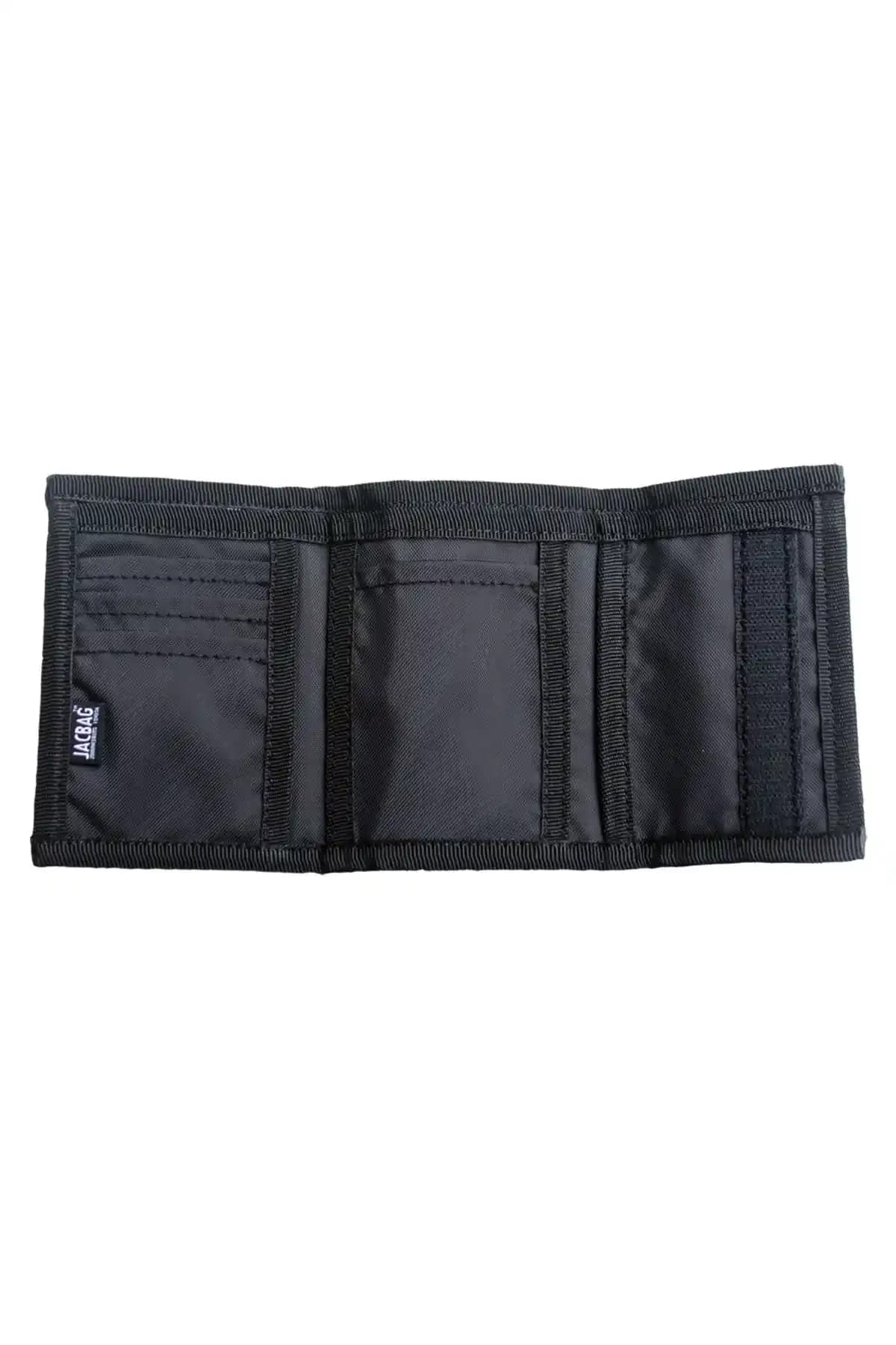 Jacbag Siyah Deri Cırtlı Cüzdan: Şık ve İşlevsel Günlük Kullanım İçin Uygun