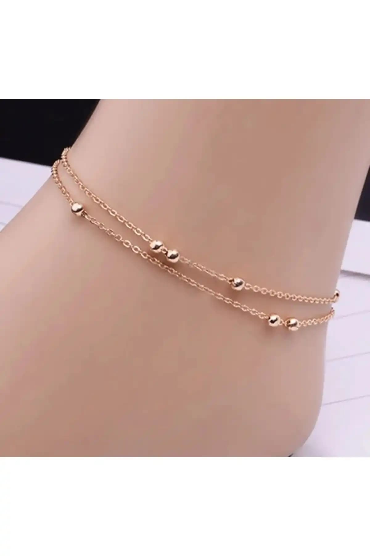 Kadın Halhal Modelleri: Gold Çoklu ve Gümüş Kristal Taşlı Halhal Karşılaştırması 1